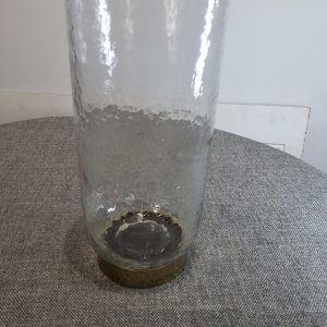 Kline medium clear glass vase