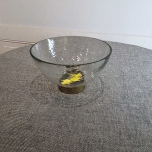 Audrey clear glass decor bowl