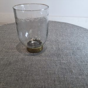 Kline small clear glass vase