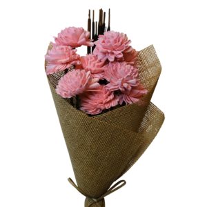 Coral pink floral dahila