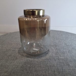 Conte beige luster glass vase