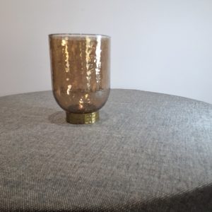 Kline small beige glass vase