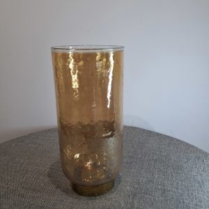 Kline medium beige glass vase