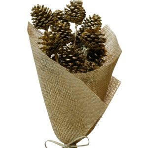 Gold pine cone