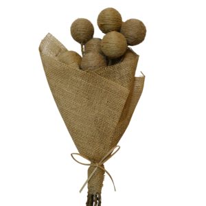 Natural jute rope ball