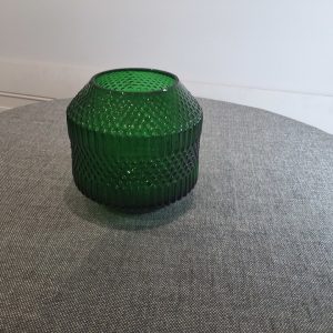 Patrick green glass vase
