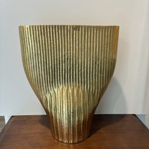 Ethan large gold vase