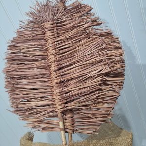 Old pink large boho leaf