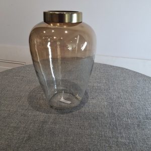 Conte Circe beige luster glass vase