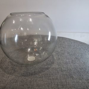 Vance clear large bowl glass vase