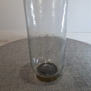 Kline large clear glass vase