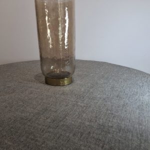 Kline large beige glass vase