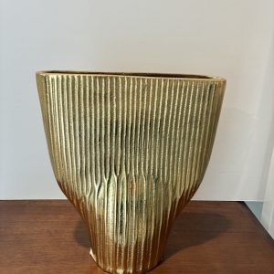 Ethan small gold vase